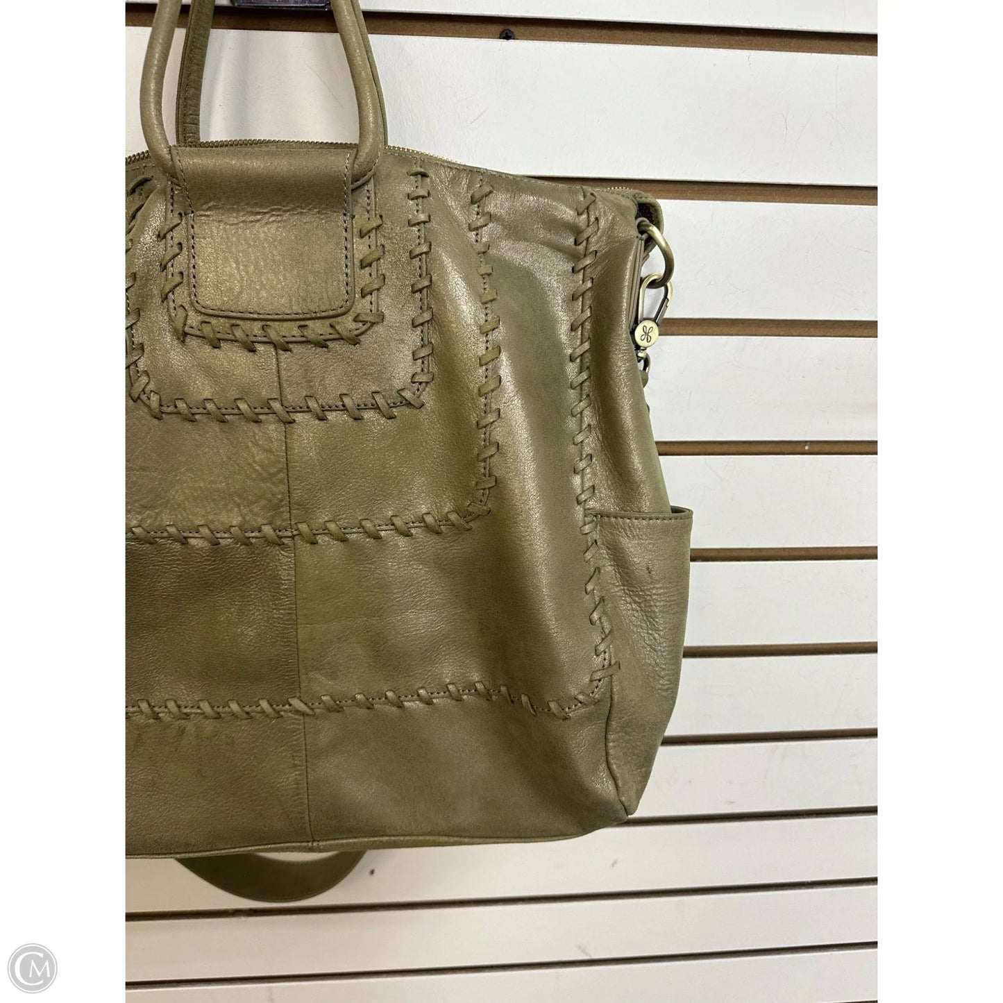 Handbag Leather By Hobo Intl, Size: Large
