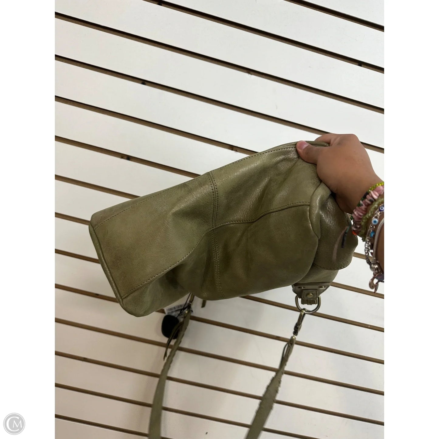 Handbag Leather By Hobo Intl, Size: Large