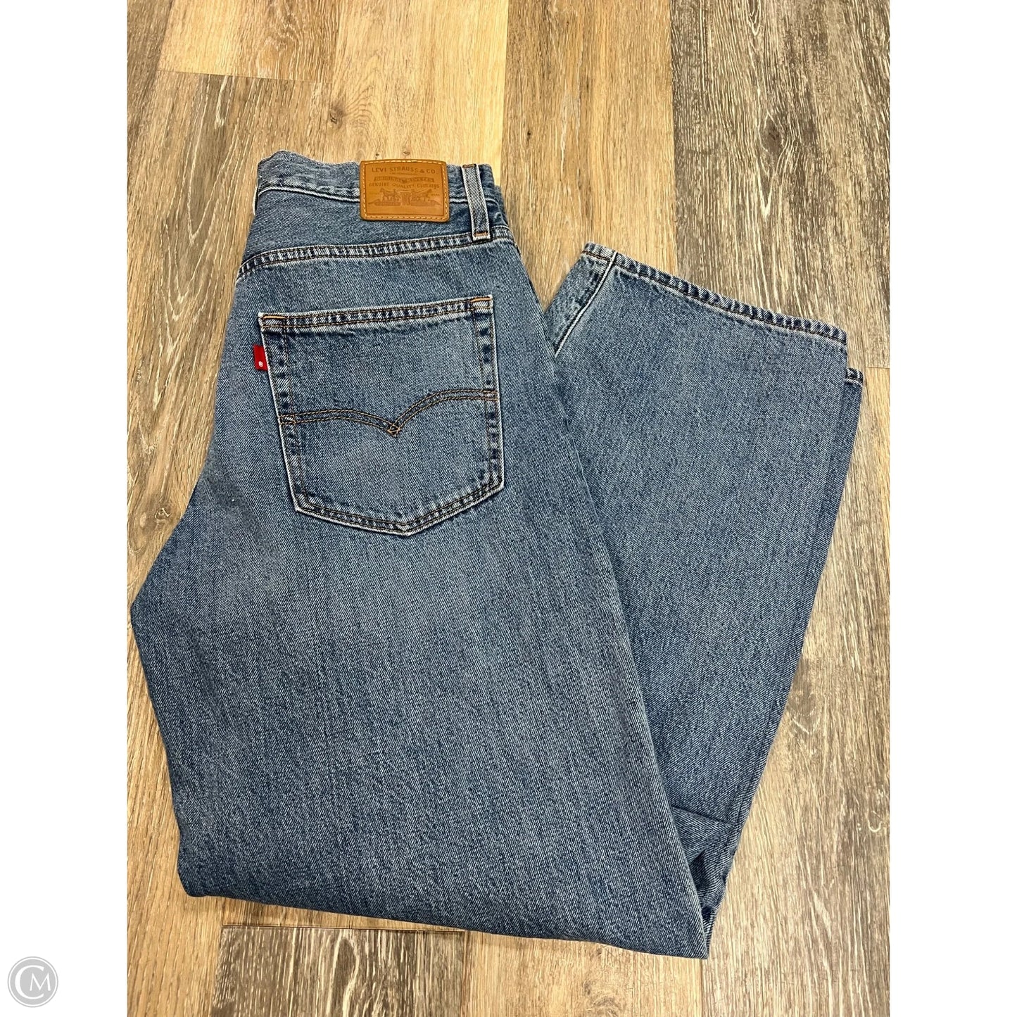 Jeans Straight By Levis In Blue Denim, Size: 10/30
