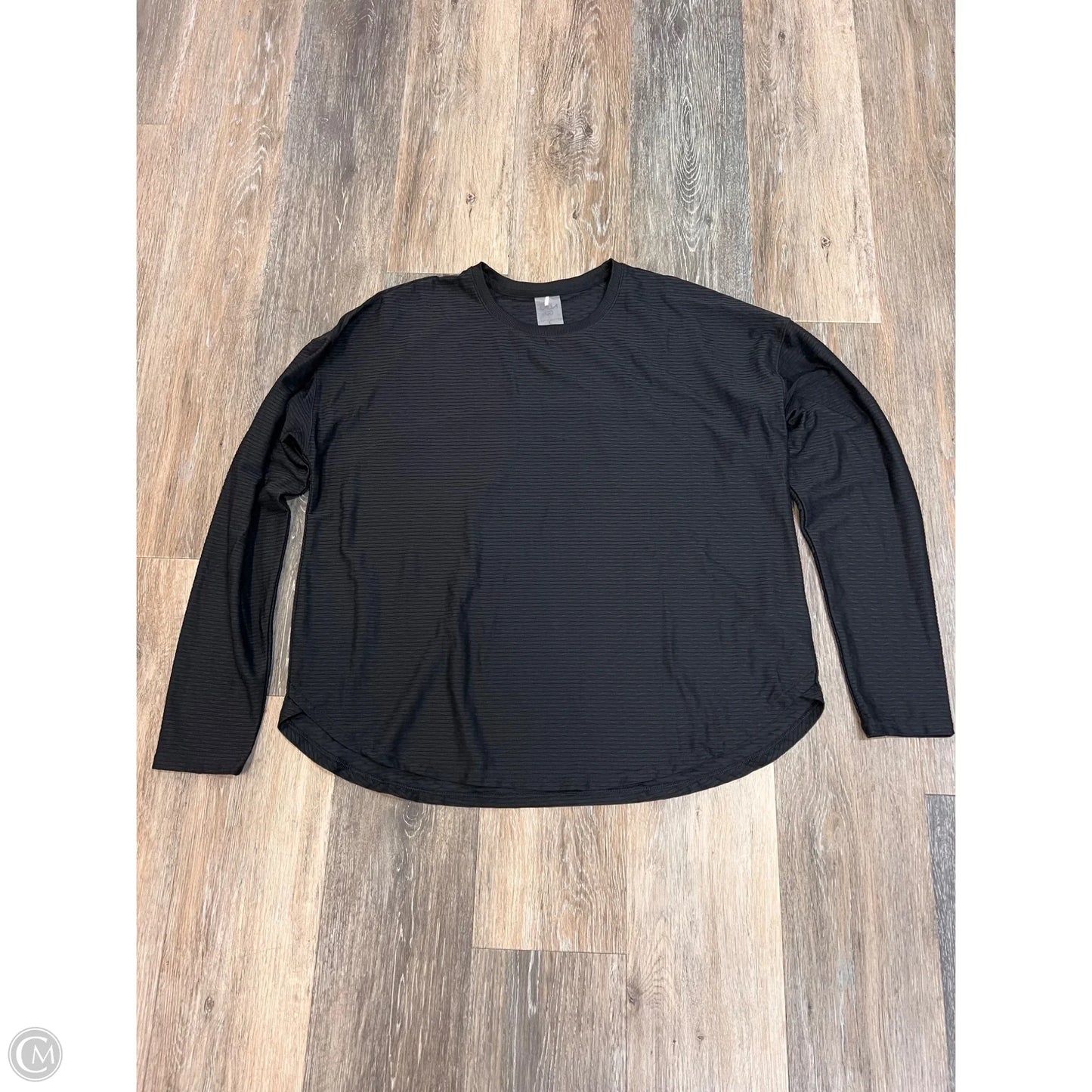Athletic Top Long Sleeve Crewneck By Calia In Black, Size: L