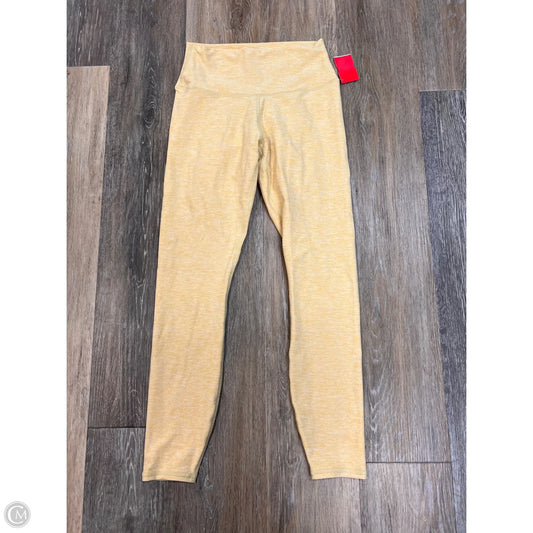 Athletic Leggings By Alo In Yellow, Size: Xs