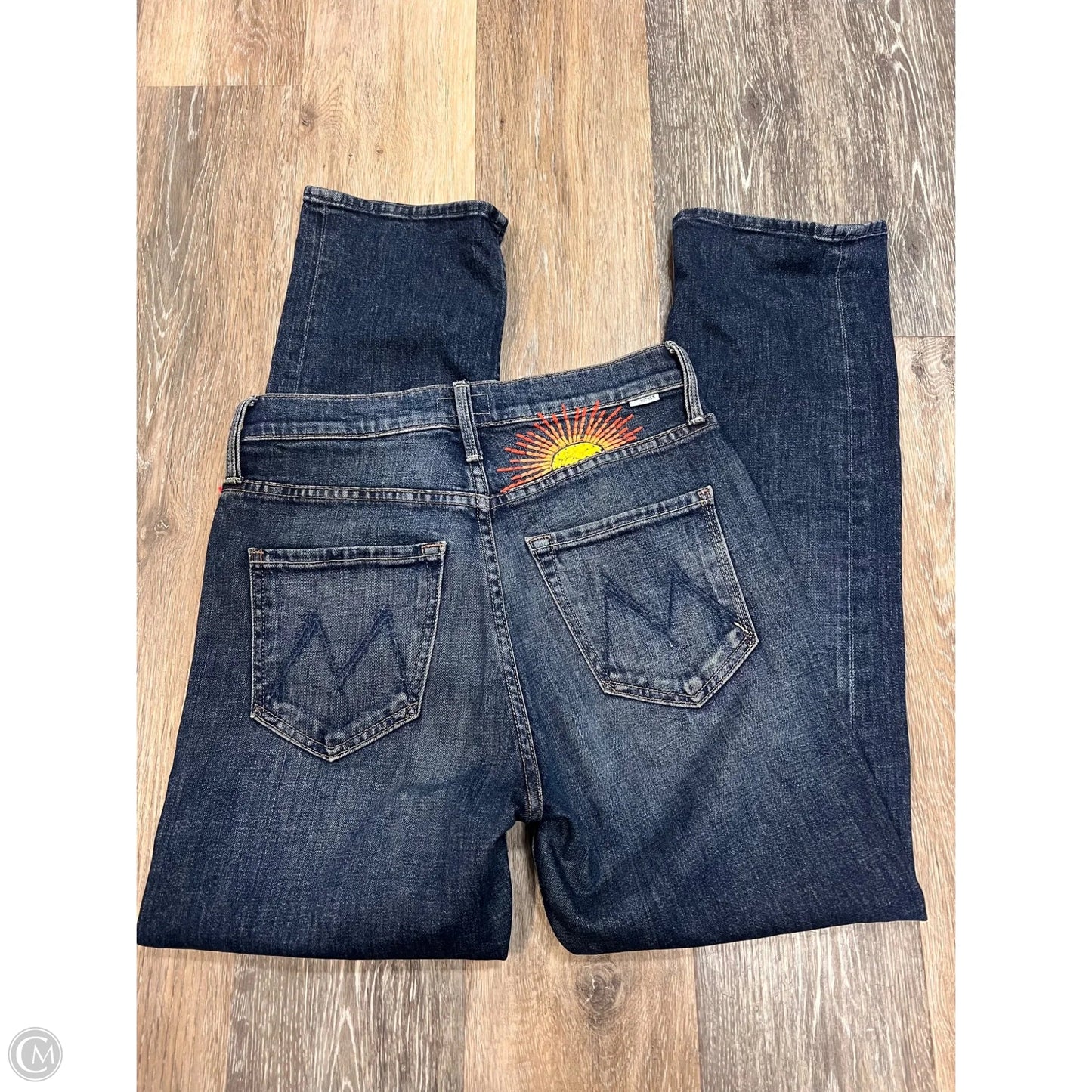 -Jeans Straight By Mother In Blue Denim, Size: 1/25