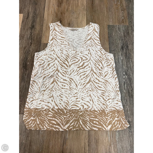 Tank Top By Liverpool In Tan, Size: L
