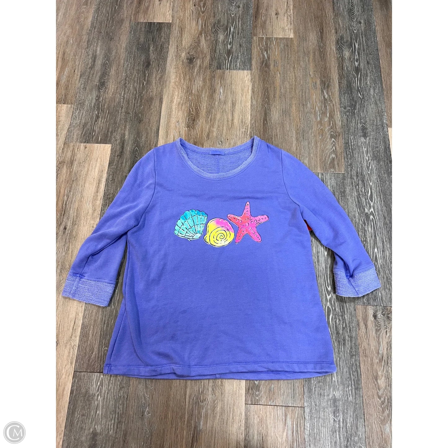 Sweatshirt Crewneck By Fresh Produce In Blue, Size: L