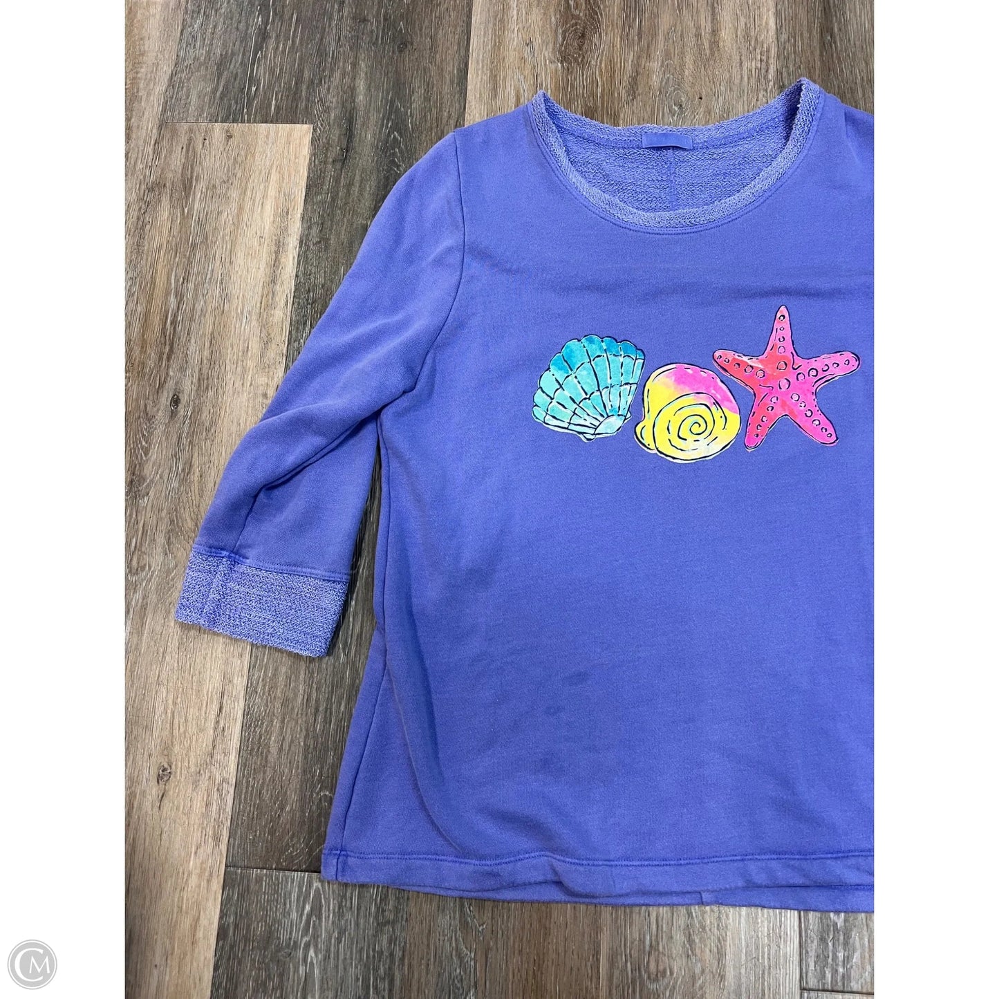 Sweatshirt Crewneck By Fresh Produce In Blue, Size: L