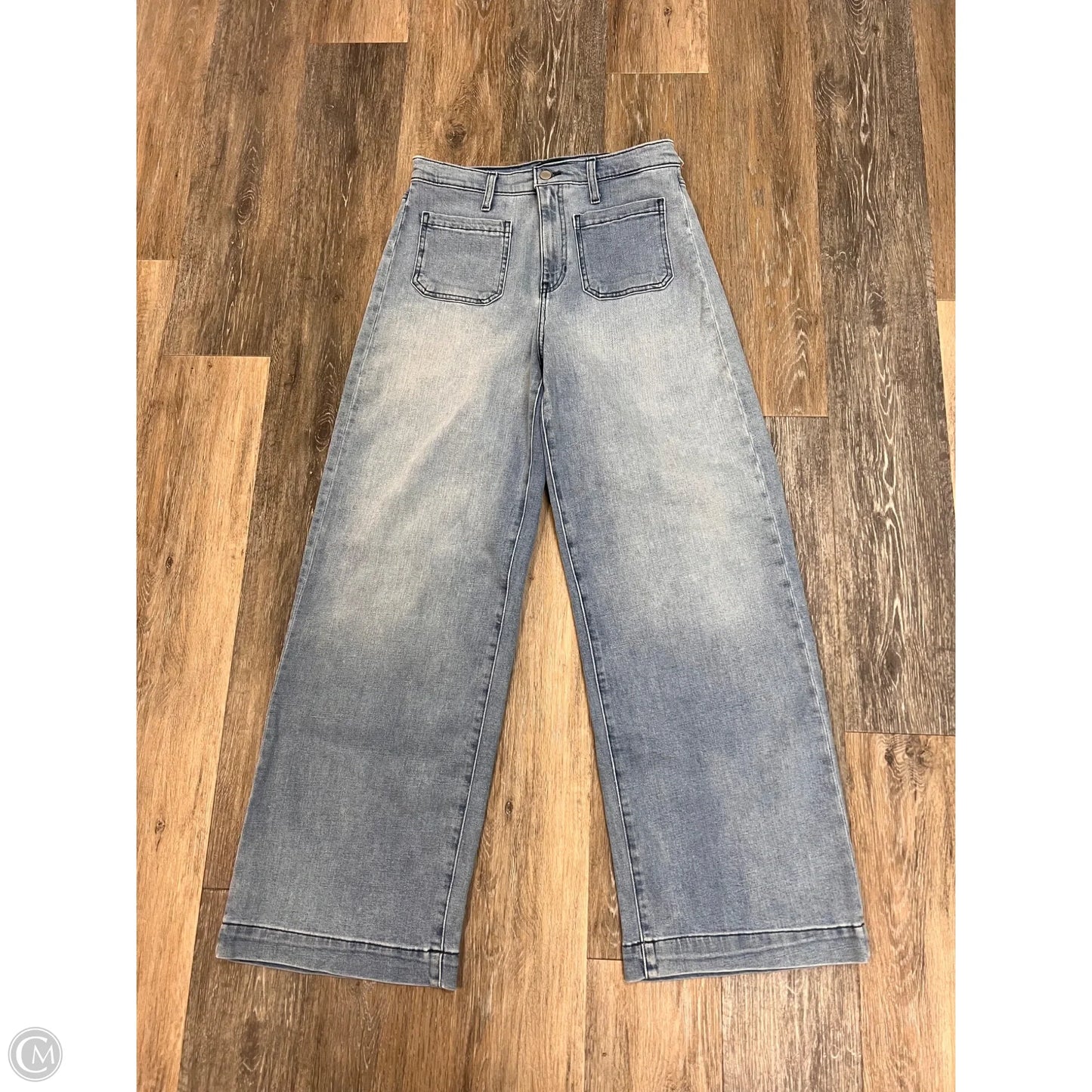 -Jeans Wide Leg By Banana Republic In Blue Denim, Size: 10/30