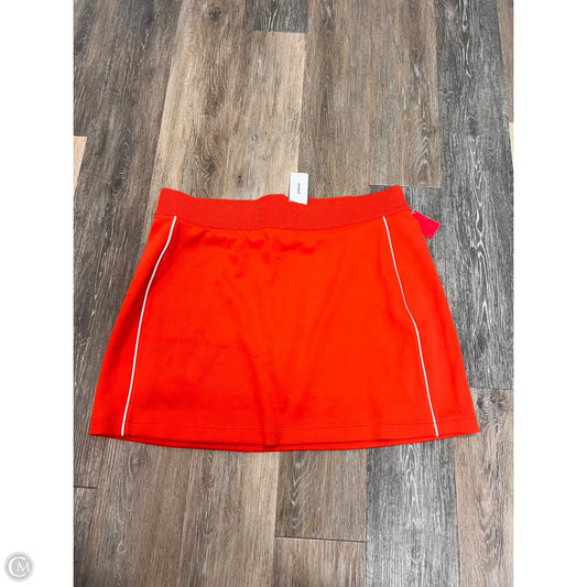 -Athletic Skort By Spanx In Orange, Size: 1x