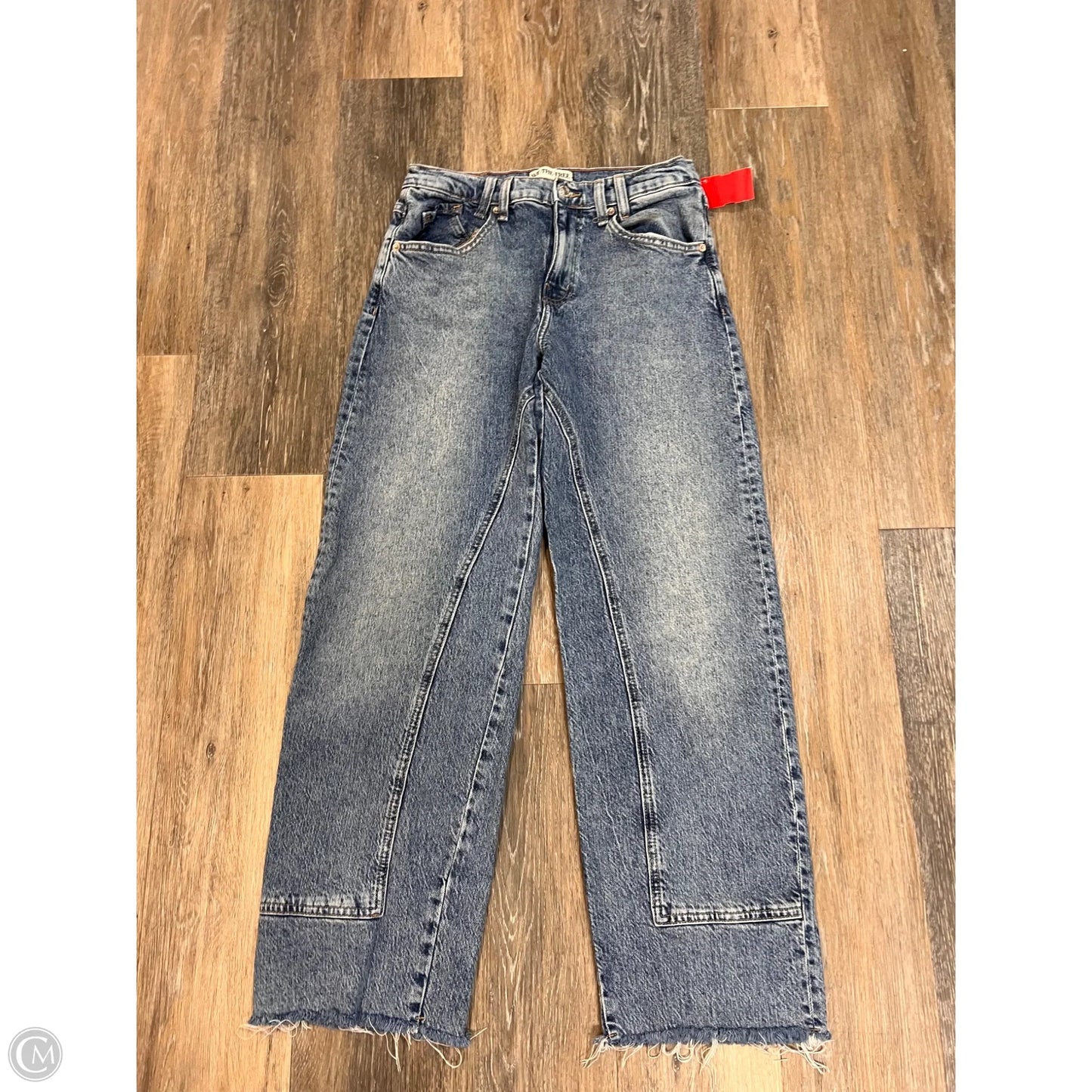 Jeans Wide Leg By We The Free In Blue Denim, Size: 4