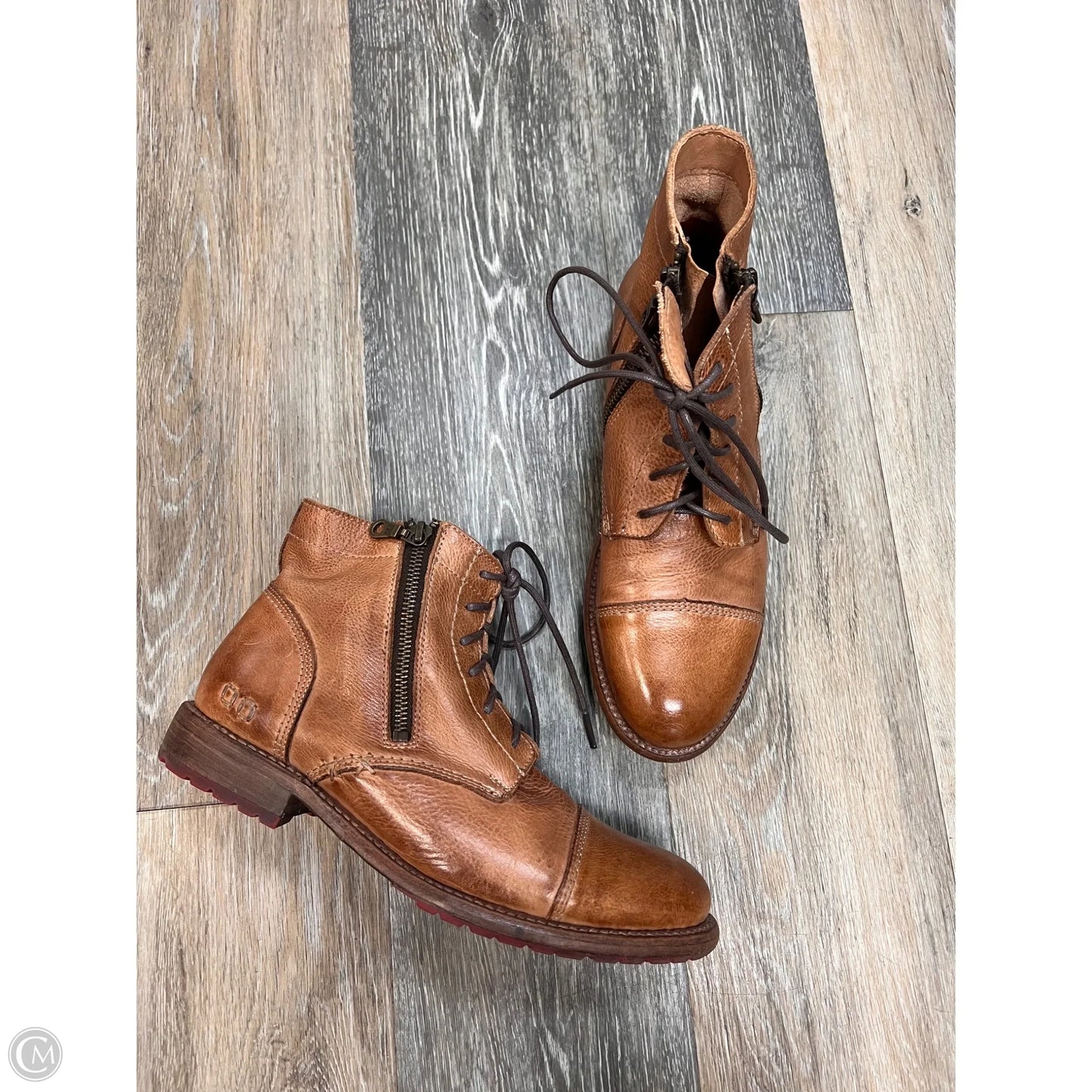 Boots Ankle Flats By Bed Stu In Brown, Size: 9