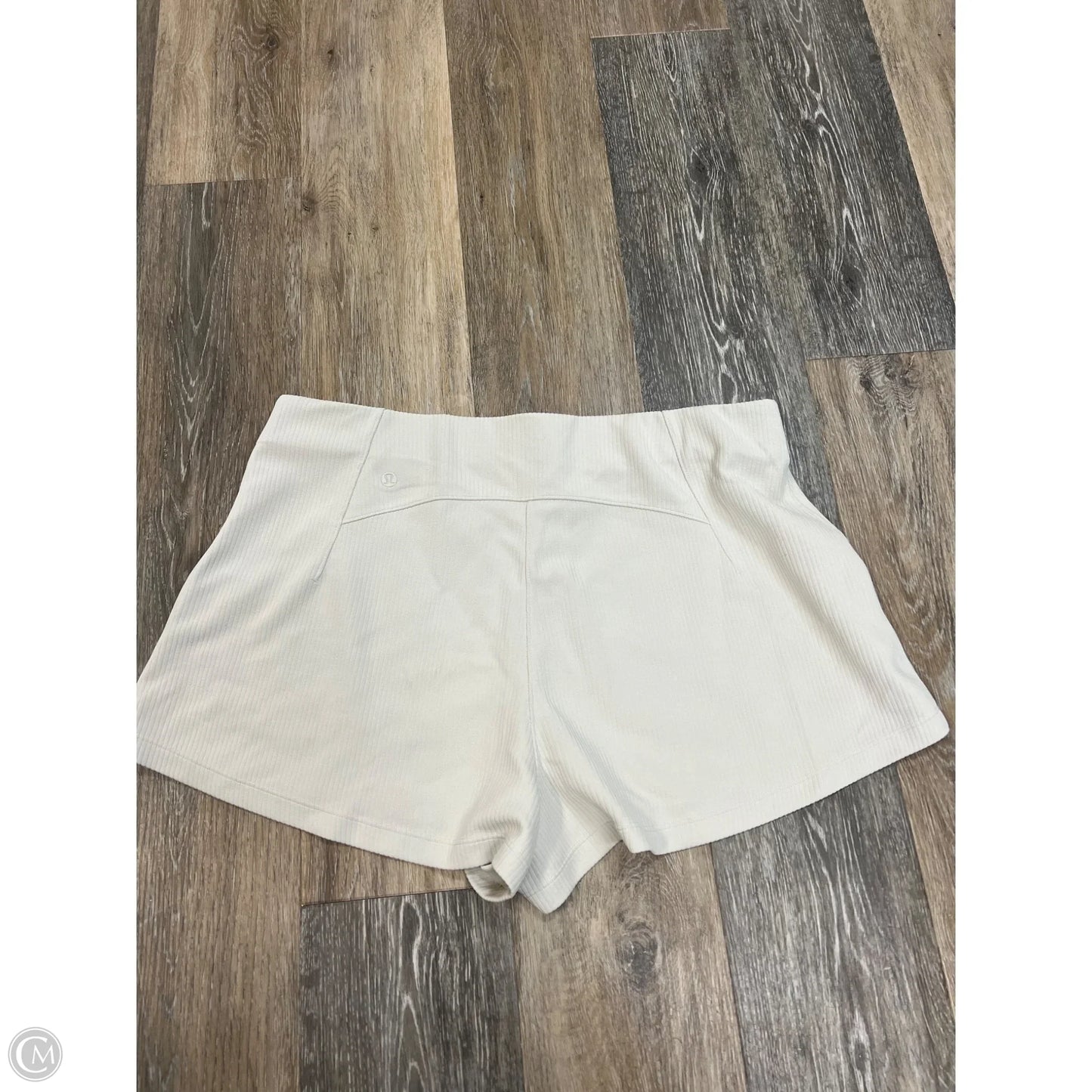 Athletic Shorts By Lululemon In Cream, Size: 14