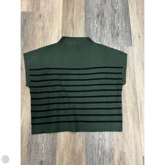 Sweater Short Sleeve By Blu Pepper In Green, Size: L