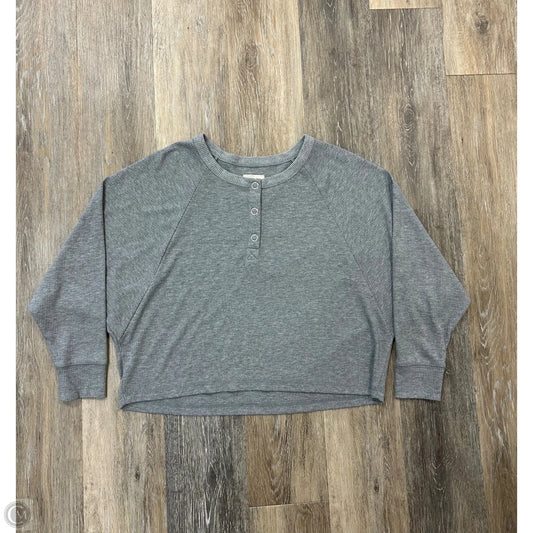 Top Long Sleeve By Chaser In Grey, Size: M