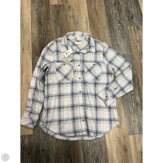 Jacket Shirt By Thread And Supply In Plaid Pattern, Size: L