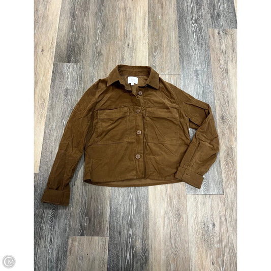Blouse Long Sleeve By Kut In Taupe, Size: S