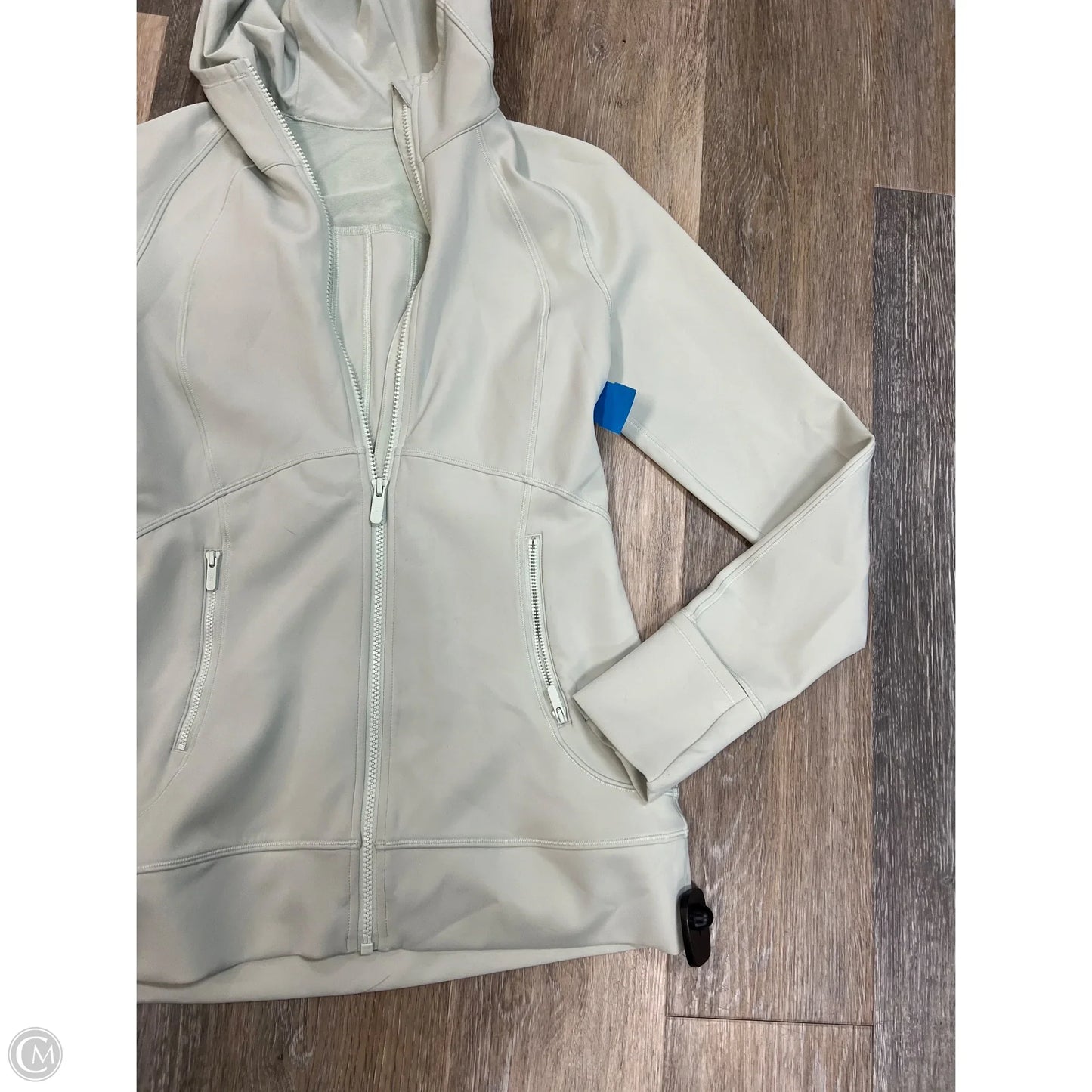 Athletic Jacket By Lululemon In Green, Size: 8