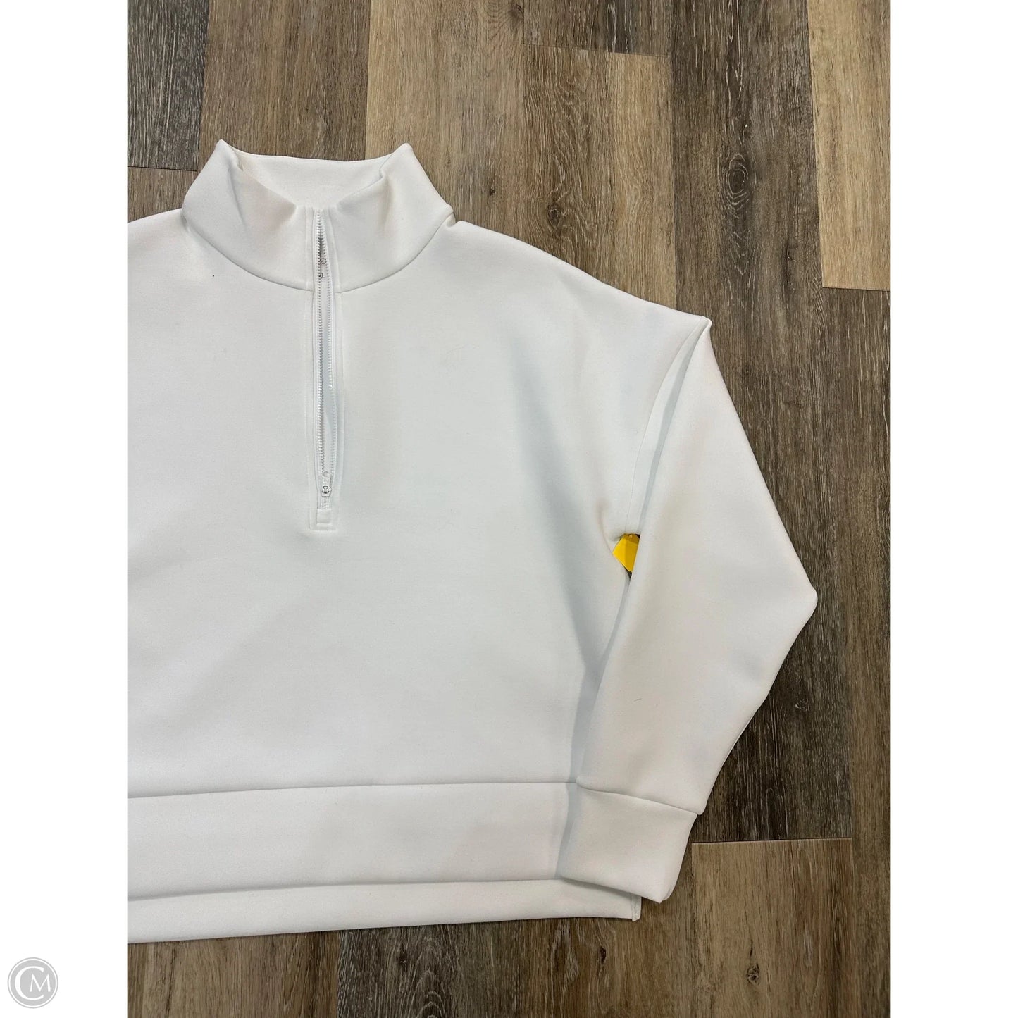 Athletic Sweatshirt Collar By Calia In White, Size: Xl