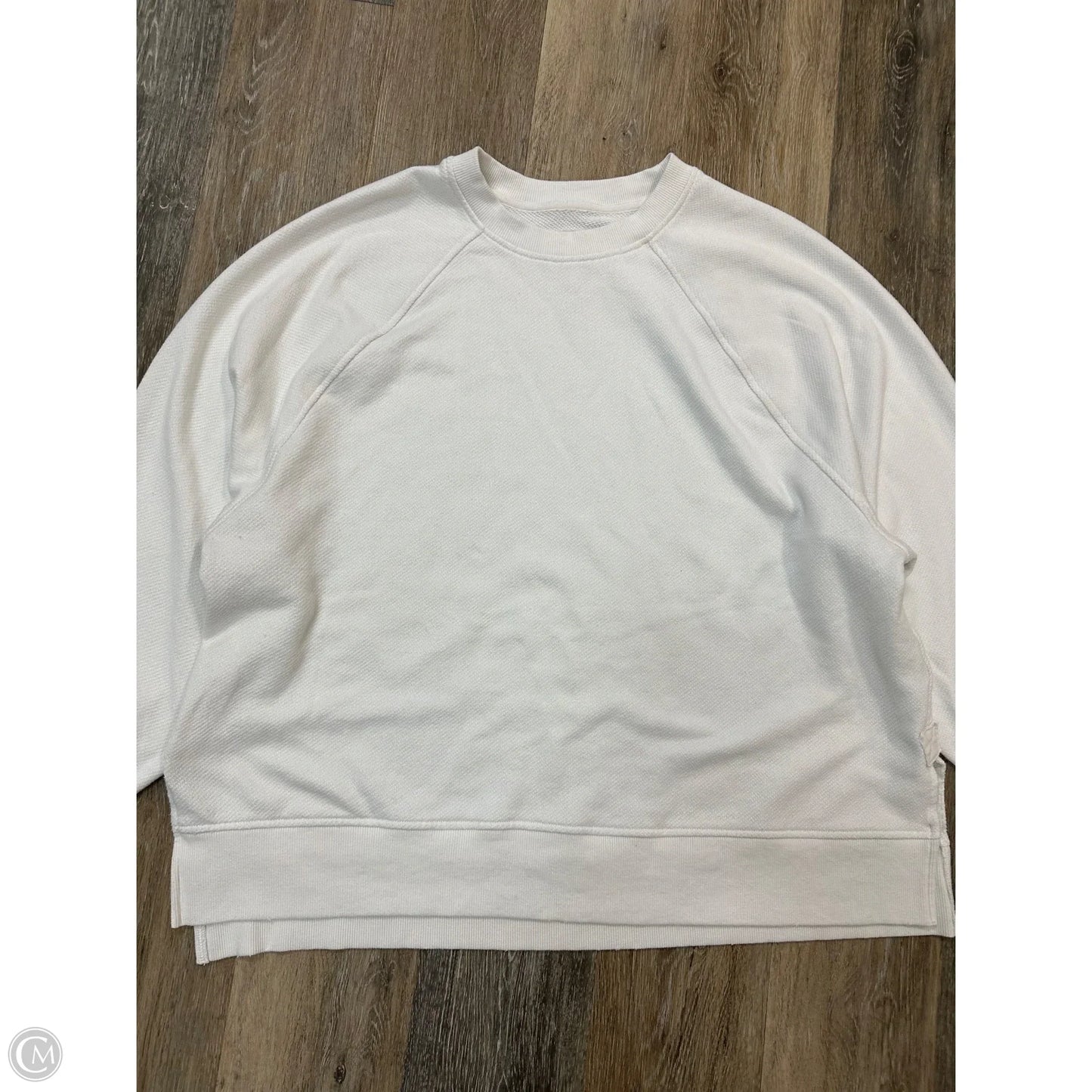 Sweatshirt Crewneck By Aerie In White, Size: L