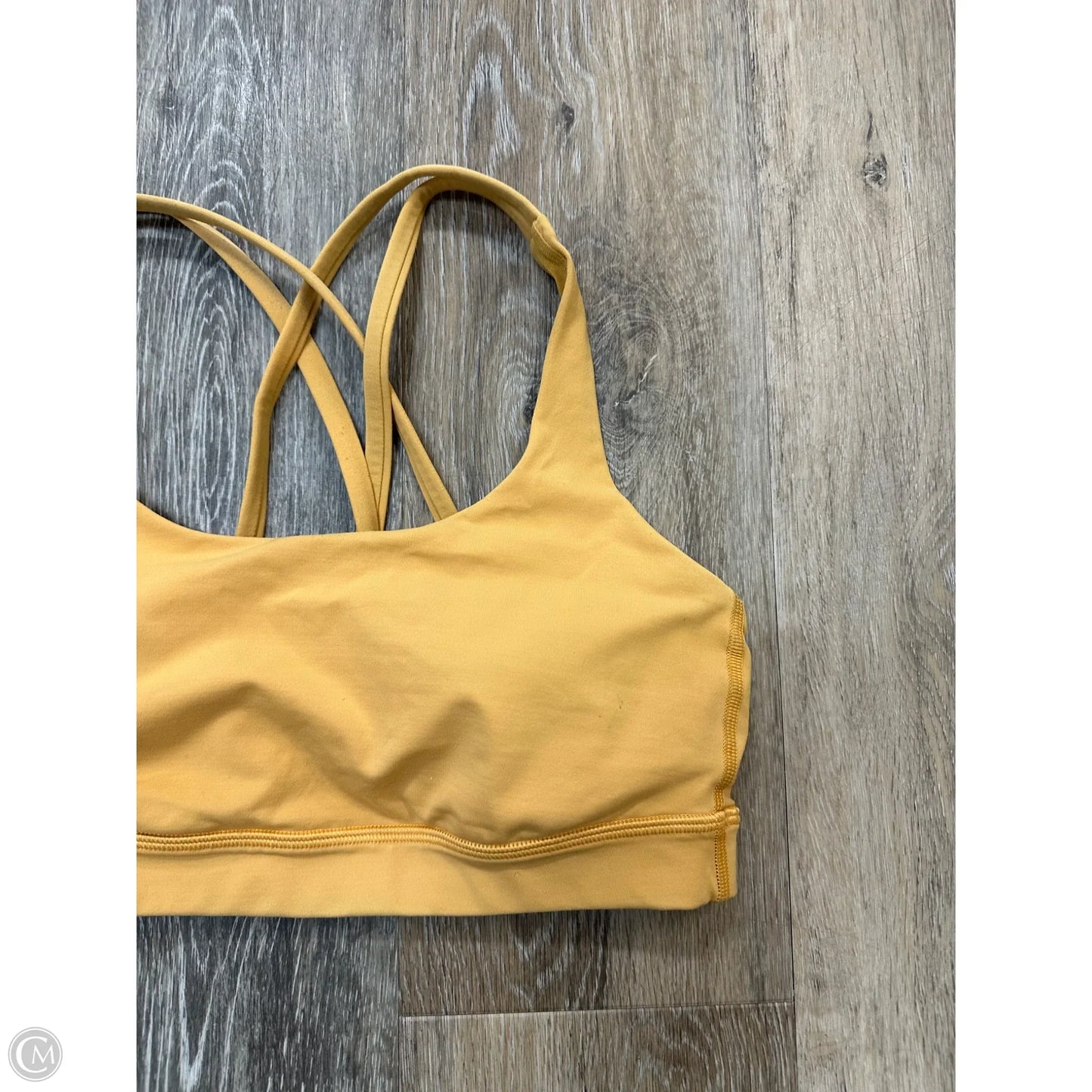 Athletic Bra By Lululemon In Yellow, Size: 4