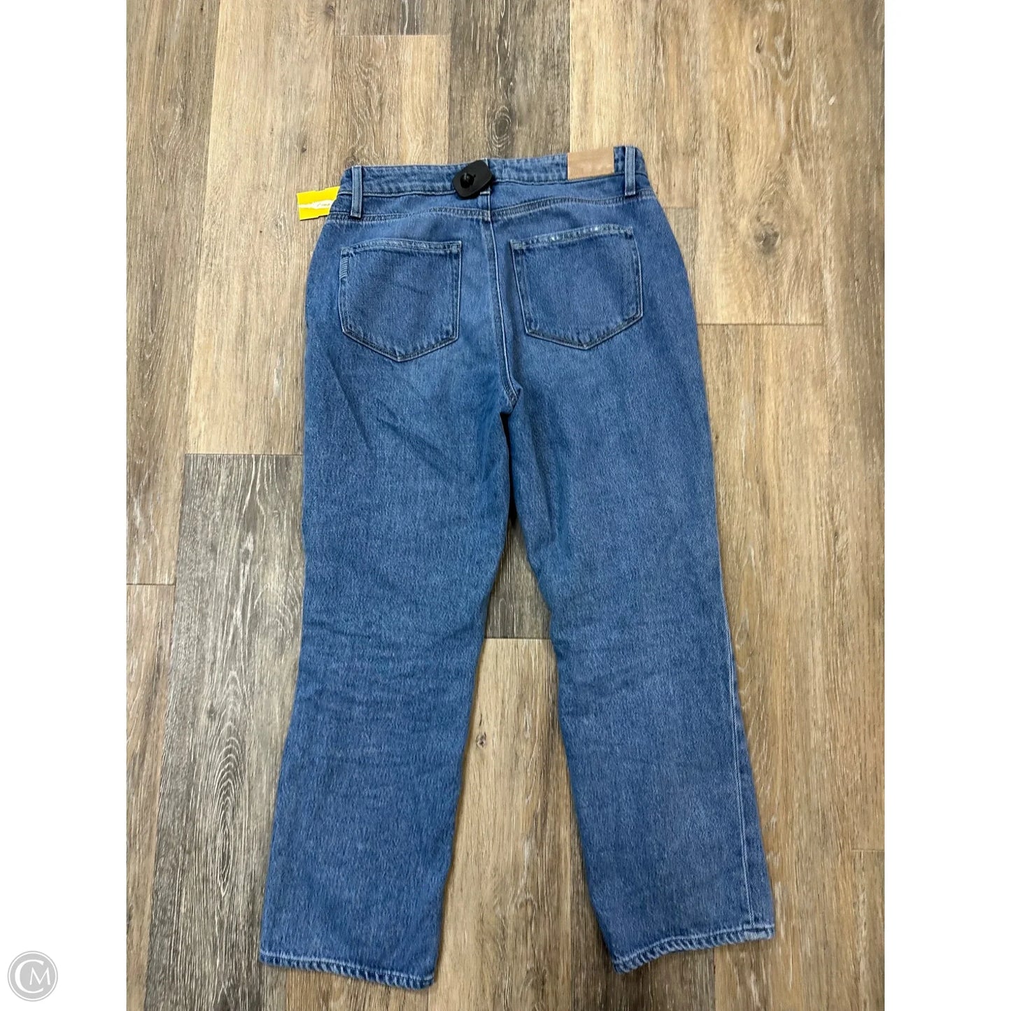 Jeans Straight By Paige In Blue Denim, Size: 4