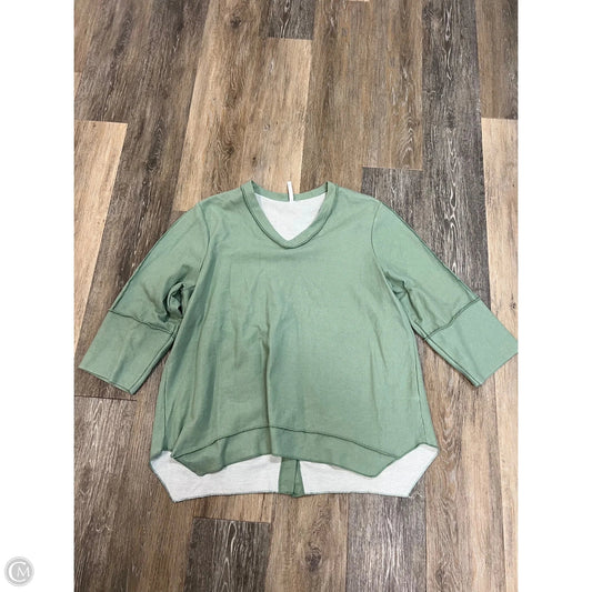 Top Long Sleeve By Lulu B In Green, Size: Xl