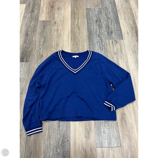 Top Long Sleeve By Z Supply In Blue, Size: M