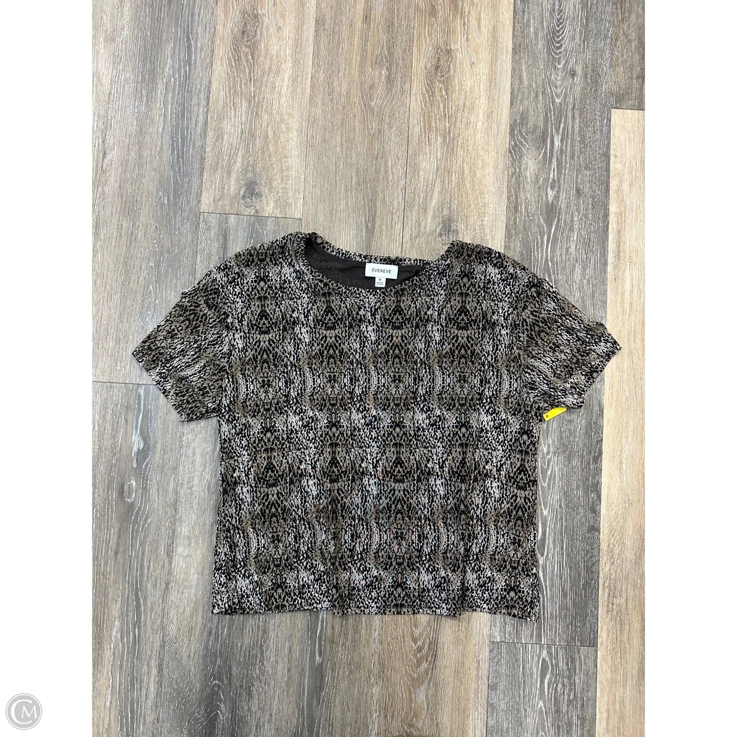 Blouse Short Sleeve By Evereve In Animal Print, Size: M