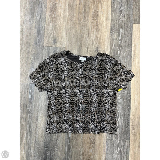 Blouse Short Sleeve By Evereve In Animal Print, Size: M