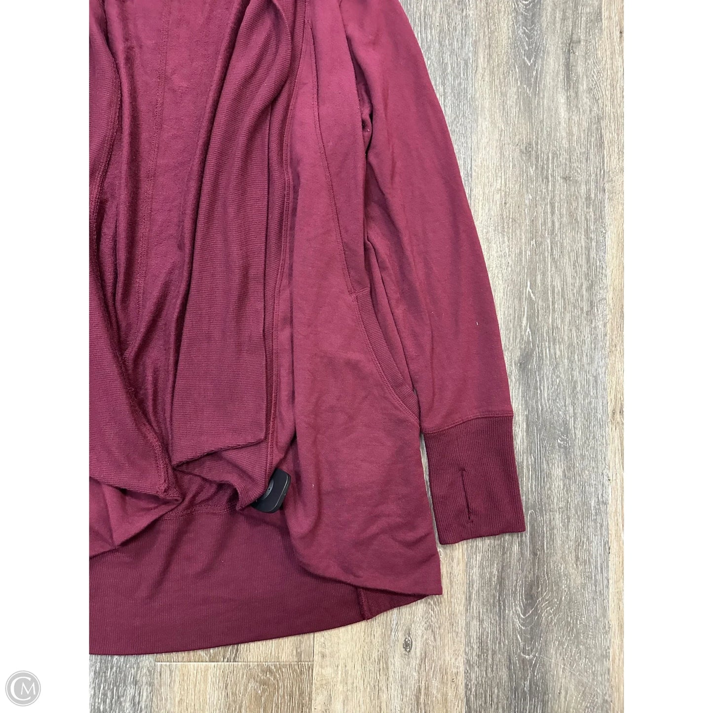 Sweater Cardigan By Athleta In Maroon, Size: M