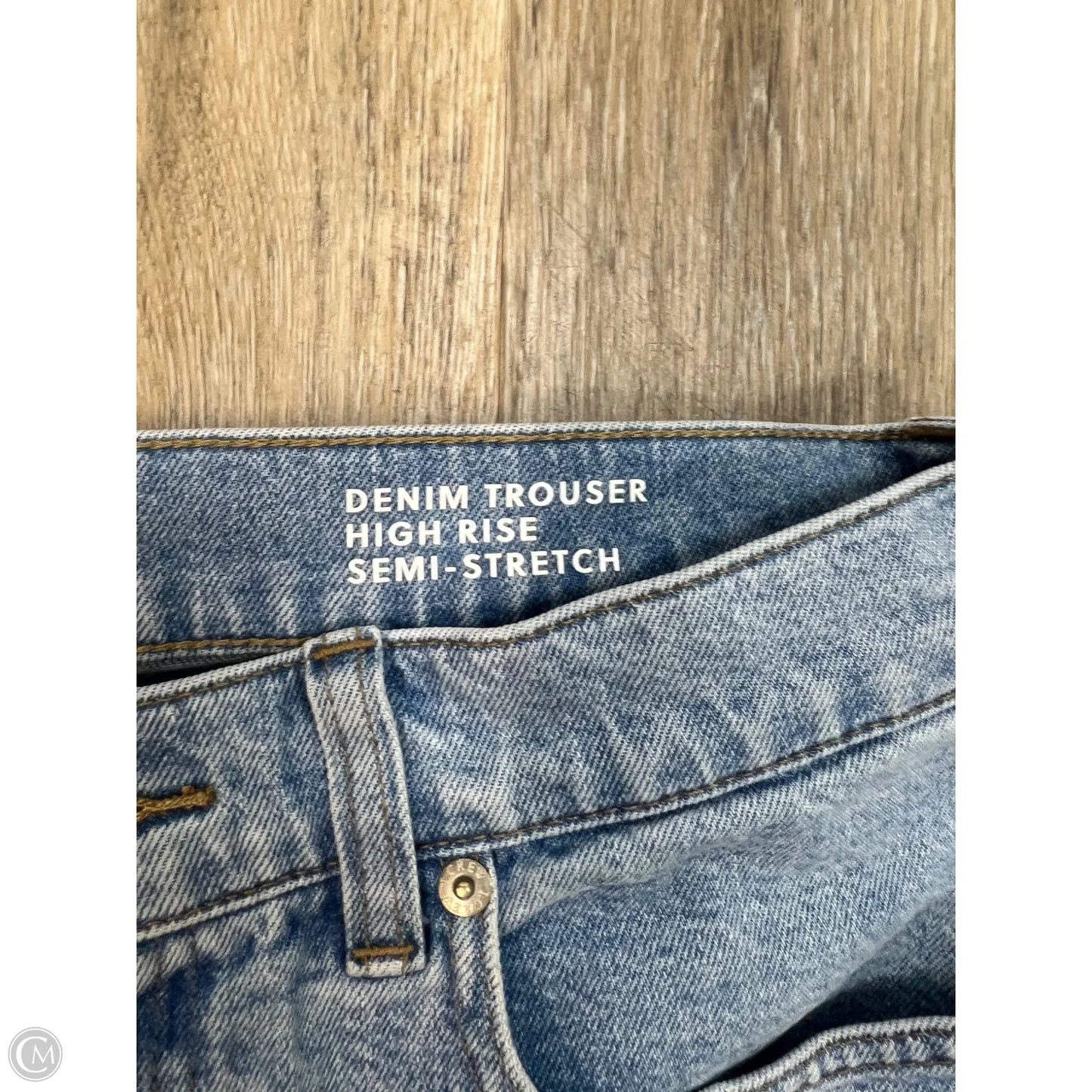 Jeans Wide Leg By J. Crew In Blue Denim, Size: 4p