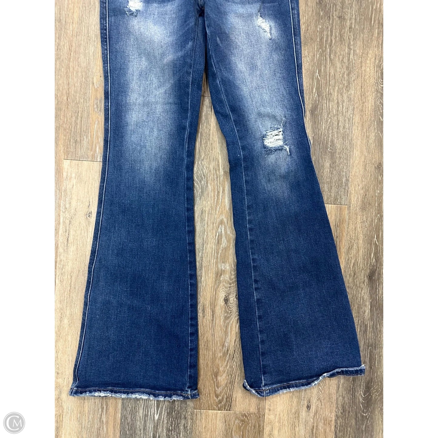 Jeans Boot Cut By Vervet In Blue Denim, Size: 4