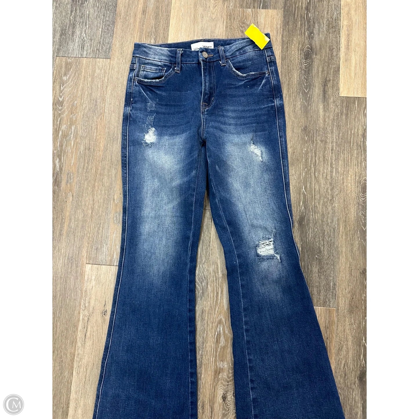 Jeans Boot Cut By Vervet In Blue Denim, Size: 4