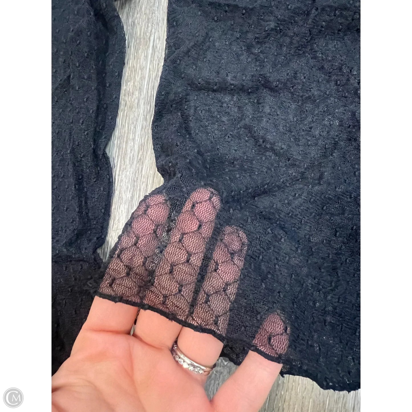 Top Long Sleeve By Free People In Black, Size: S