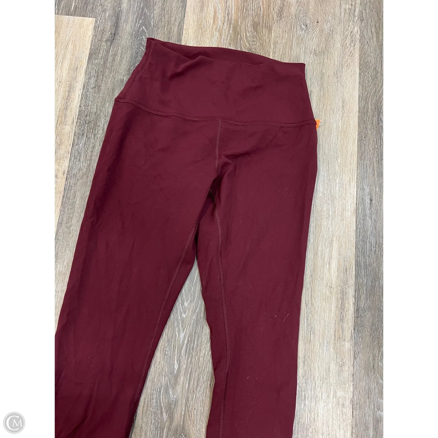 Athletic Leggings By Crz Yoga In Maroon, Size: S