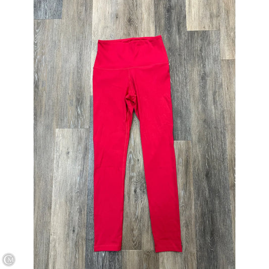 Athletic Leggings By Lily & Lottie In Red, Size: L