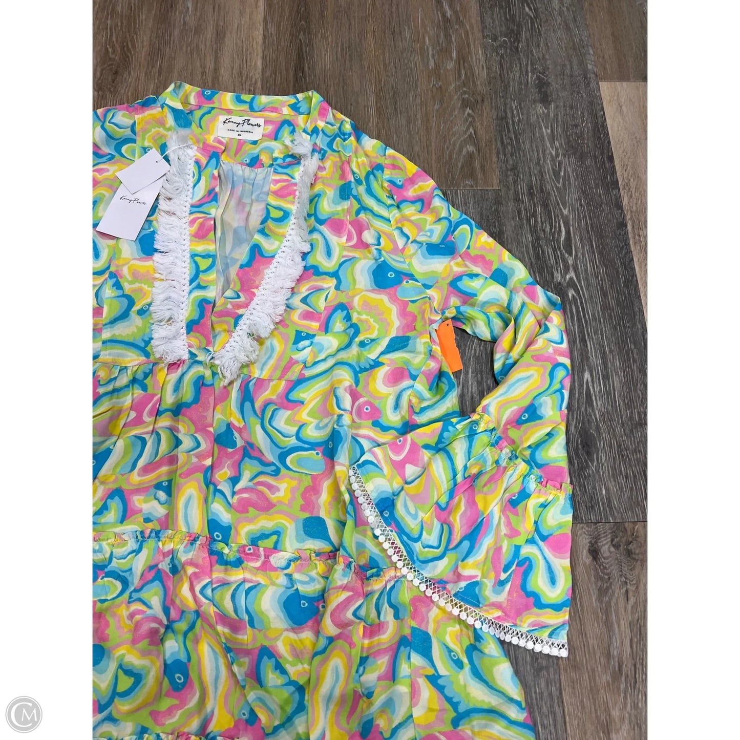 Dress Casual Short By Kenny Flowers In Tie Dye Print, Size: Xl