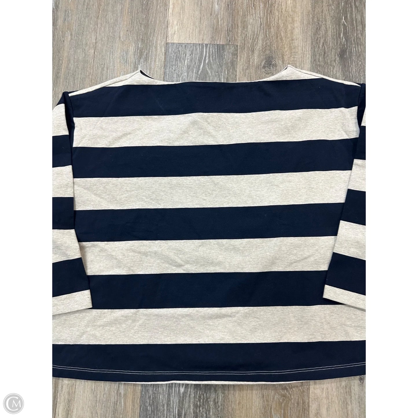 Top Long Sleeve By Banana Republic In Striped Pattern, Size: Xxl