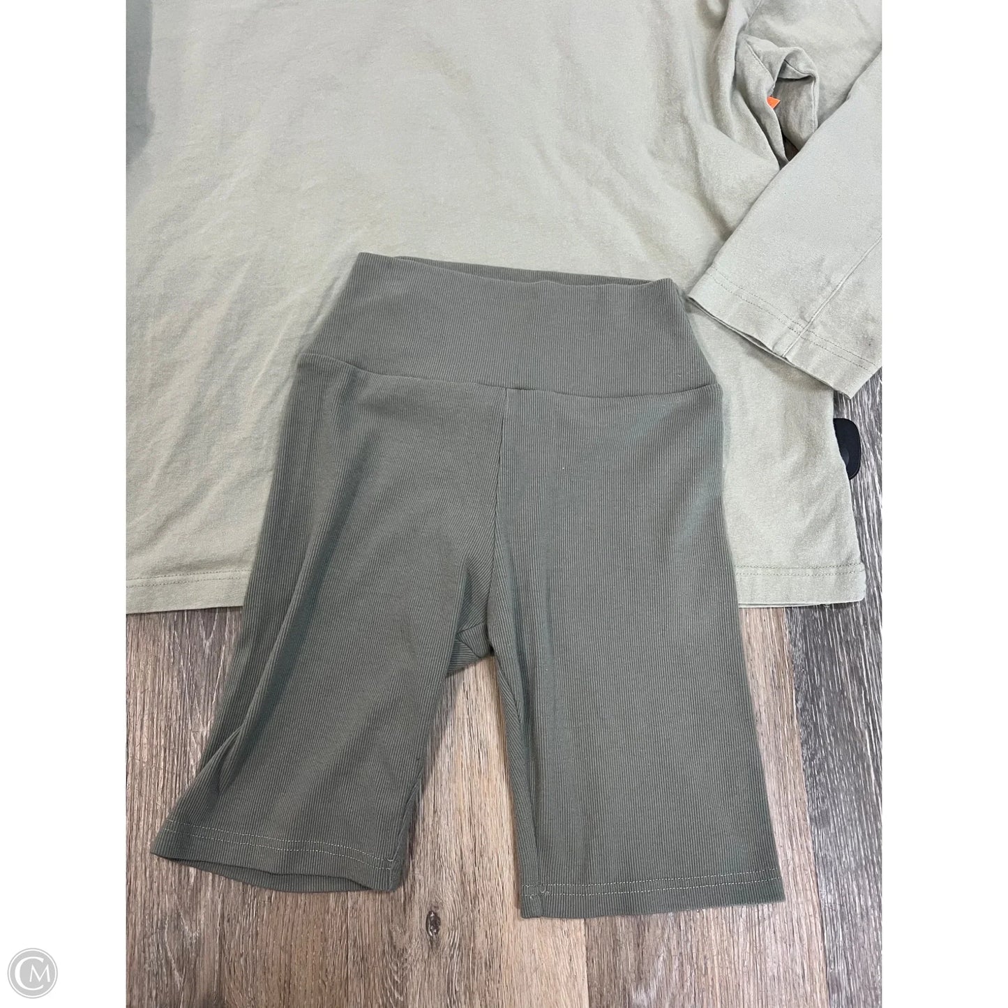 Lounge Set Shorts By Foxy Kind In Green, Size: S