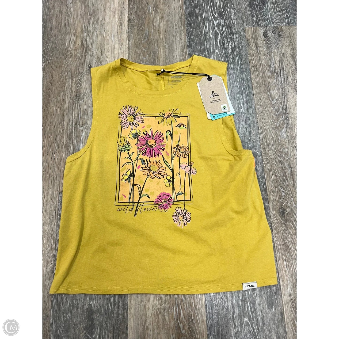 Tank Top By Prana In Yellow, Size: S