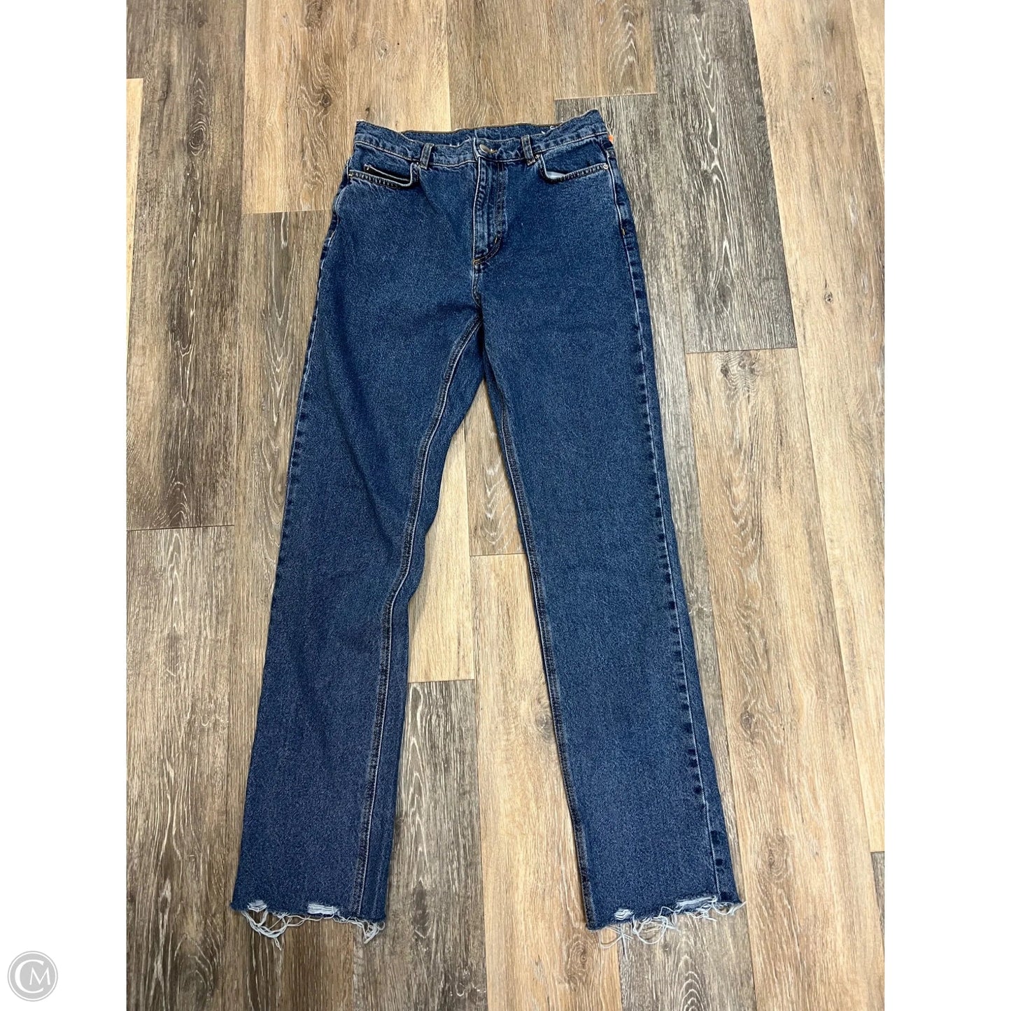 Jeans Straight By KHY In Blue Denim, Size: 4/27