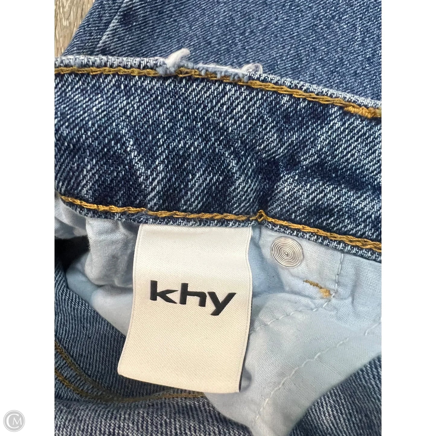 Jeans Straight By KHY In Blue Denim, Size: 4/27