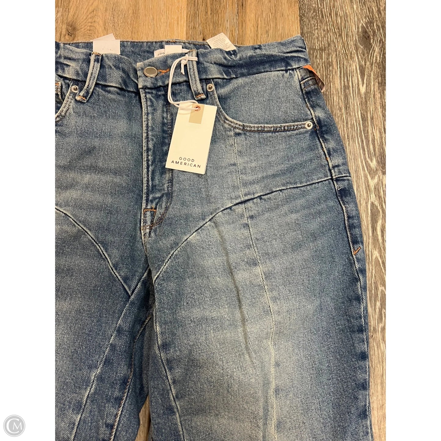 Jeans Straight By Good American In Blue Denim, Size: 4/27