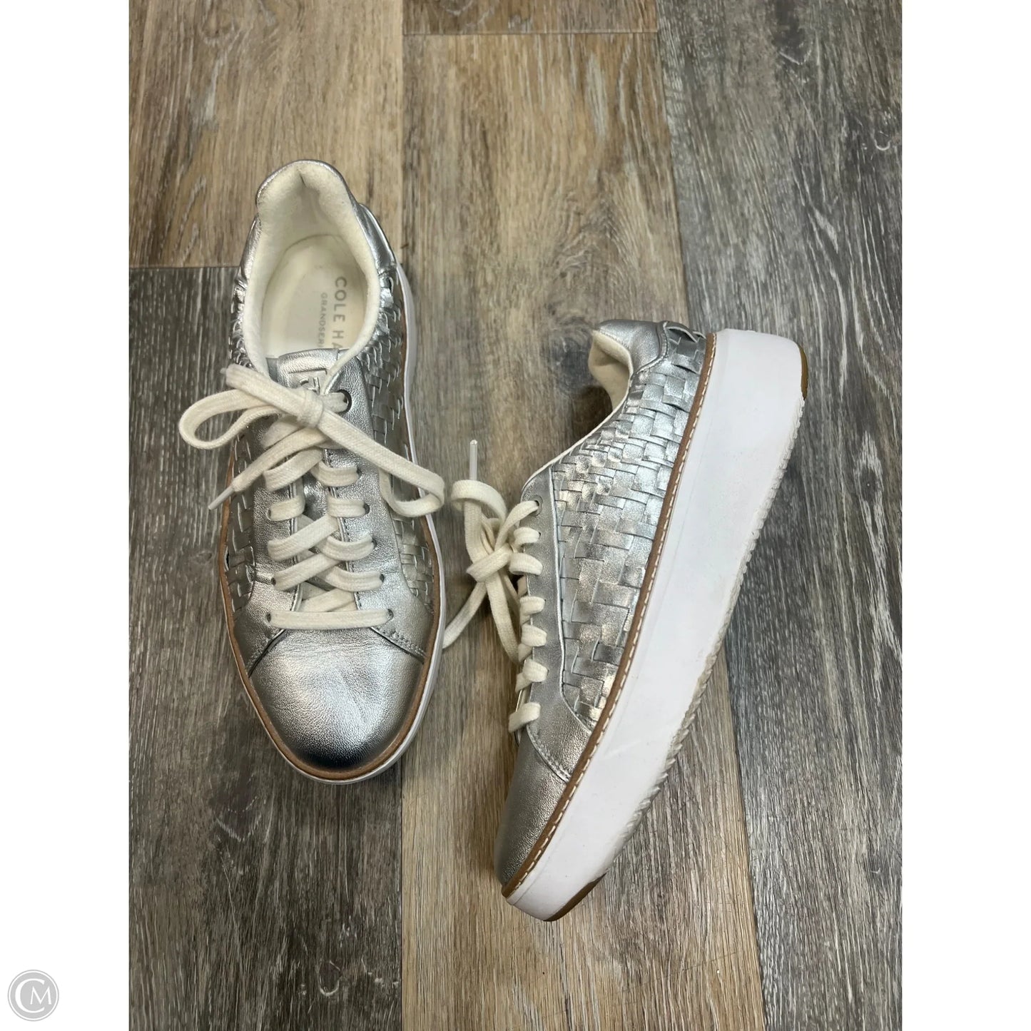 Shoes Sneakers By Cole-haan In Silver, Size: 7