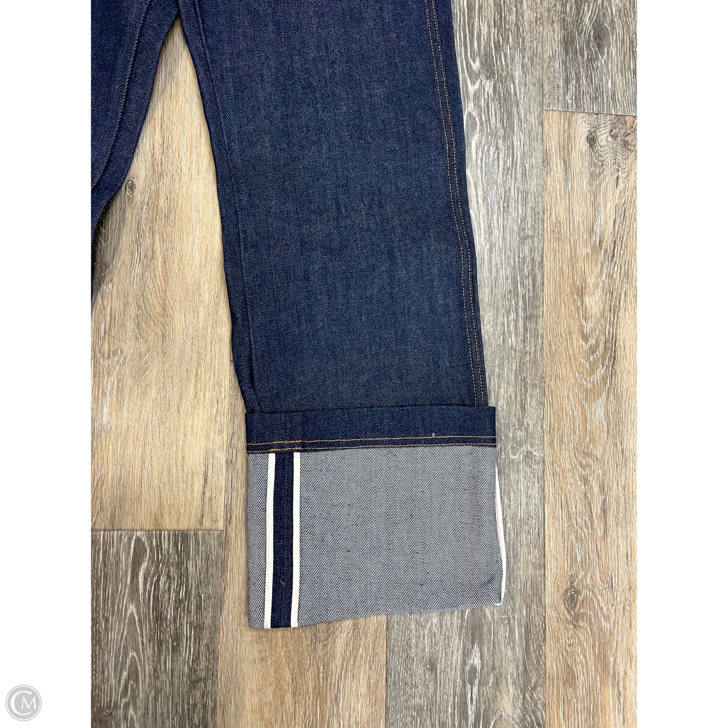 Jeans Straight Designer By Brandon Maxwell In Blue Denim, Size: 4/27