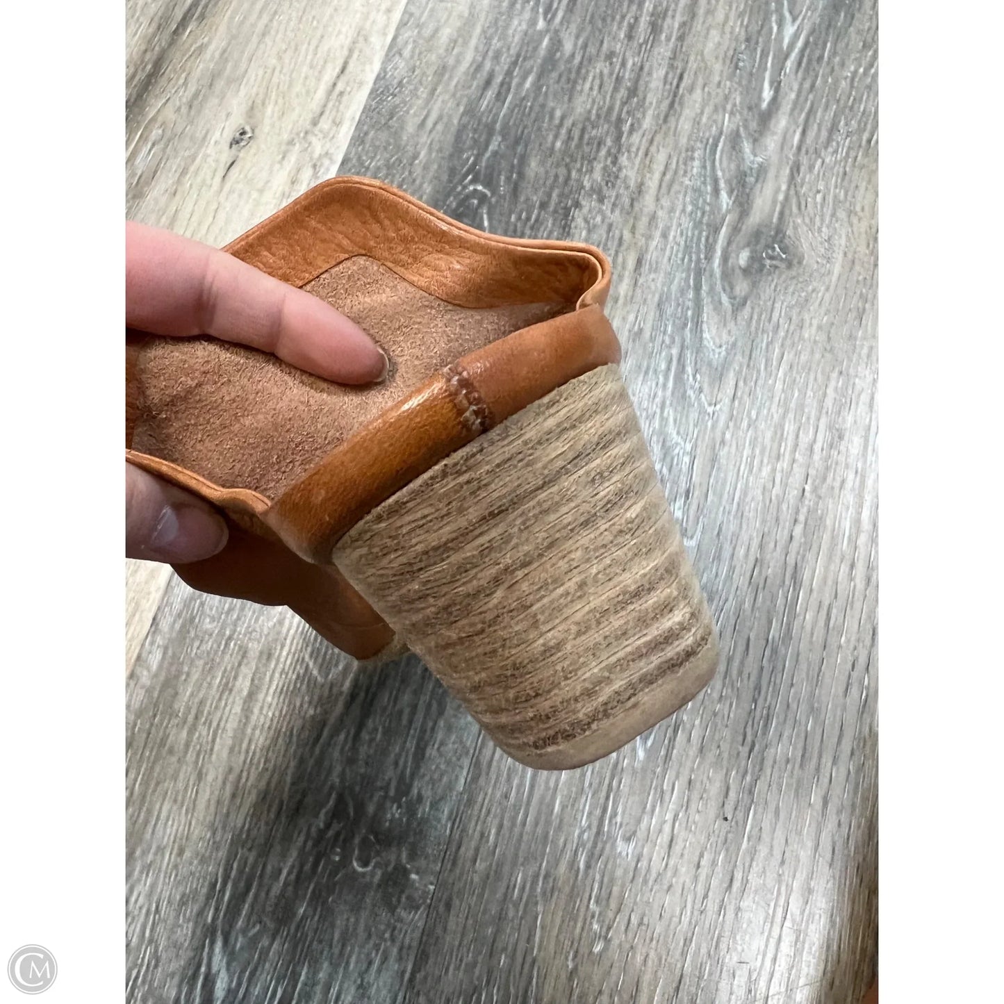 Shoes Heels Block By Marsell In Tan, Size: 7.5 (37.5)