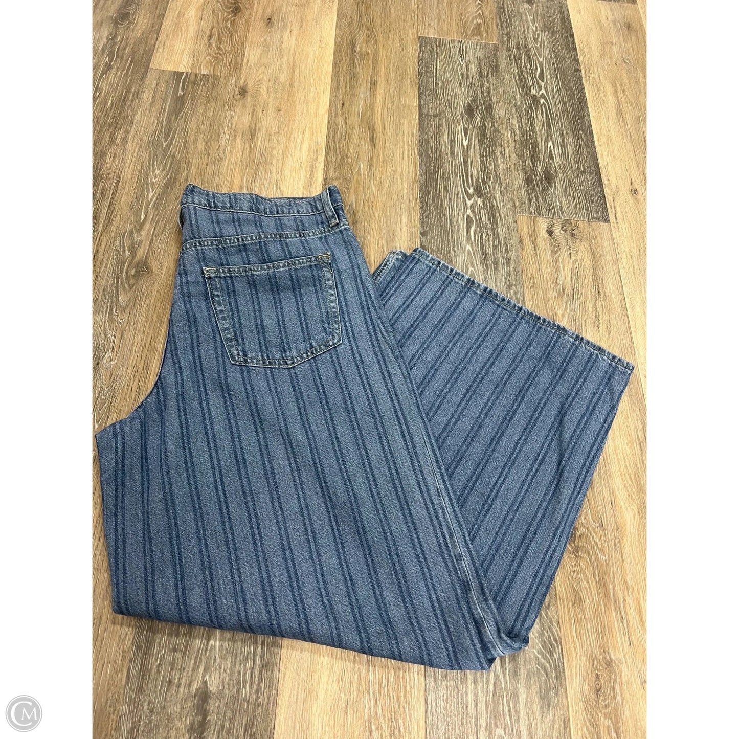 Jeans Wide Leg By Gap In Blue Denim, Size: 14l