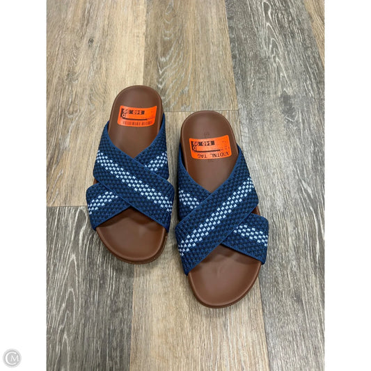 -Sandals Flats By Rothys In Navy, Size: 8