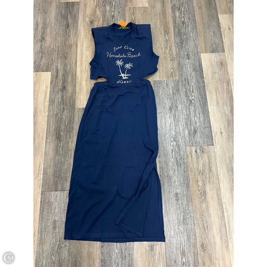 Dress Casual Maxi By Celandine In Navy, Size: Xs