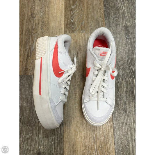 Shoes Sneakers By Nike In Pink & White, Size: 9