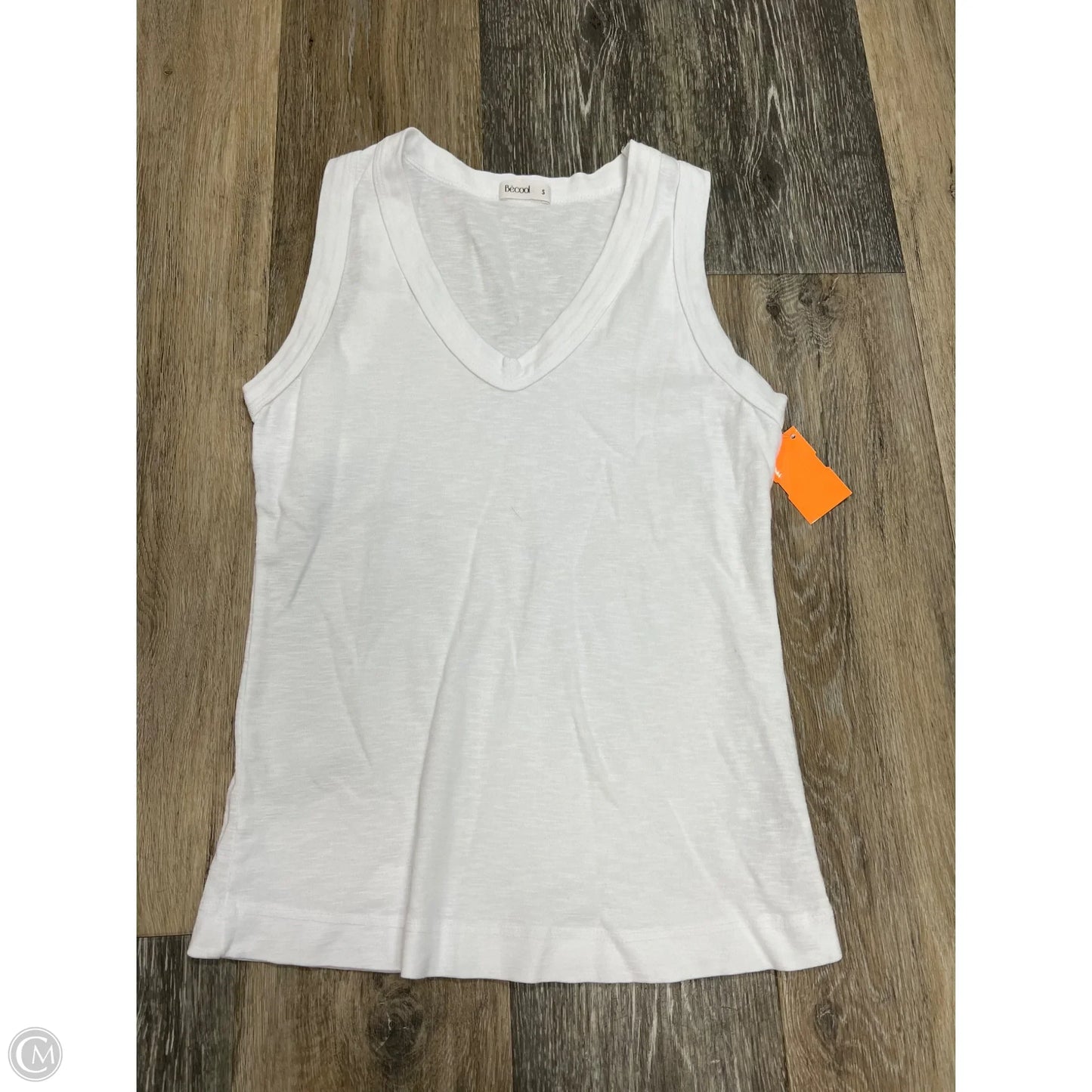 Top Sleeveless By Be Cool In White, Size: S