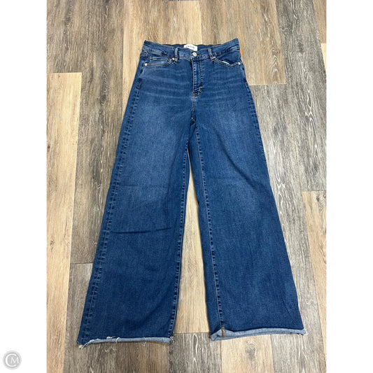 Jeans Wide Leg By Frame In Blue Denim, Size: 10
